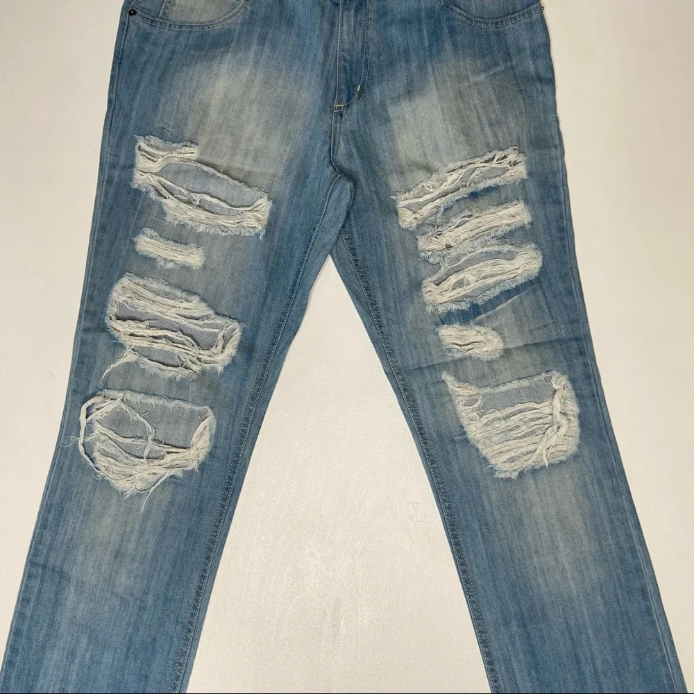 RUSTIC DIME St. Vernon Shred Taper Denim Jeans
